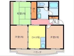 マンションセントラルフジの物件間取画像